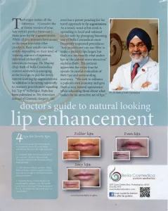 Doctor's Guide to Natural Looking Lip Enhancement article